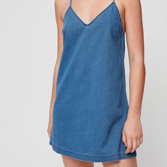 Aritzia Vivienne Chambray Dress - Picture 3 of 6